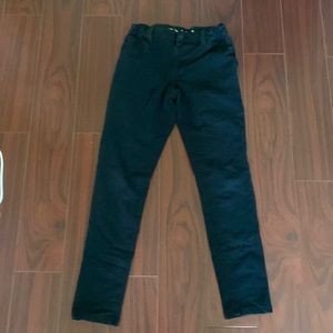 Girls Soft Knit Black Jeggings